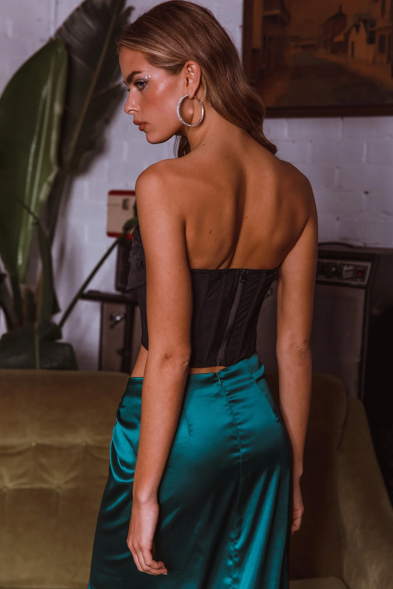 Vixen Corset Top Black