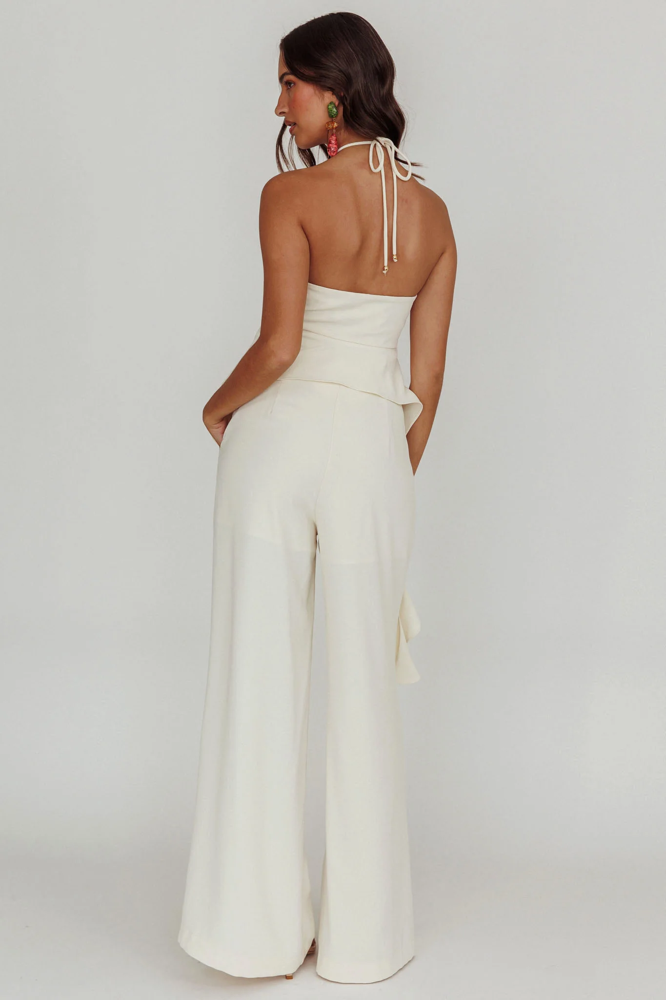 Songbird Halterneck Ruffle Cami Top