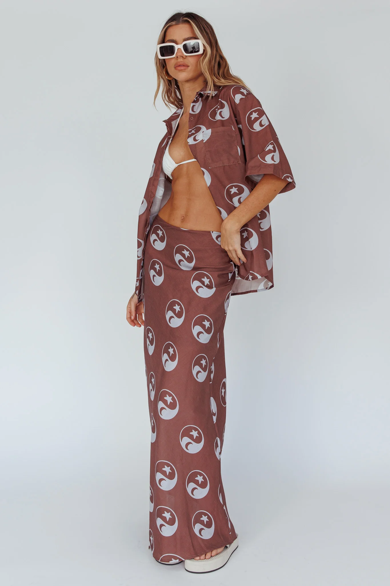 Just A Hunch Button Shirt Yin Yang Coco