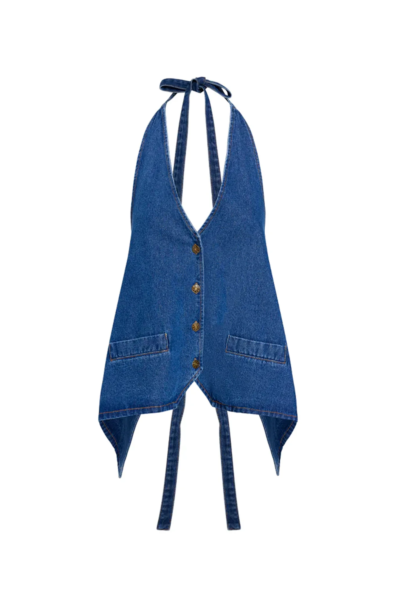 LIONESS Hills Halter Dark Denim
