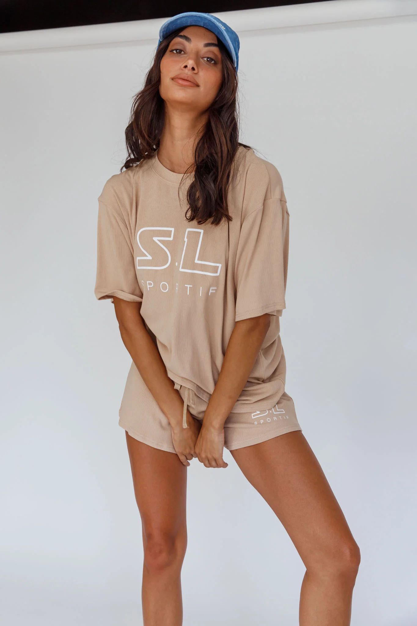 On Track SL Logo T-Shirt Camel