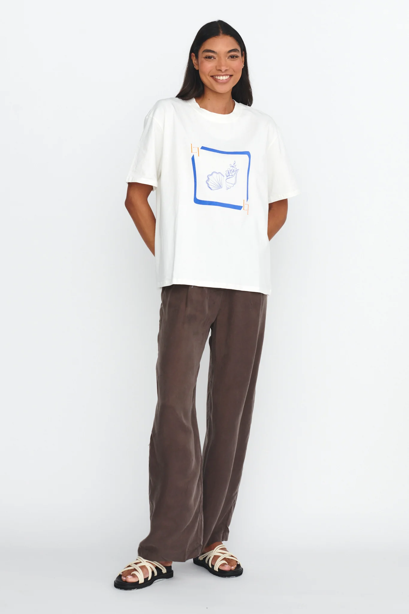 LOST IN LUNAR By The Sea Tee White