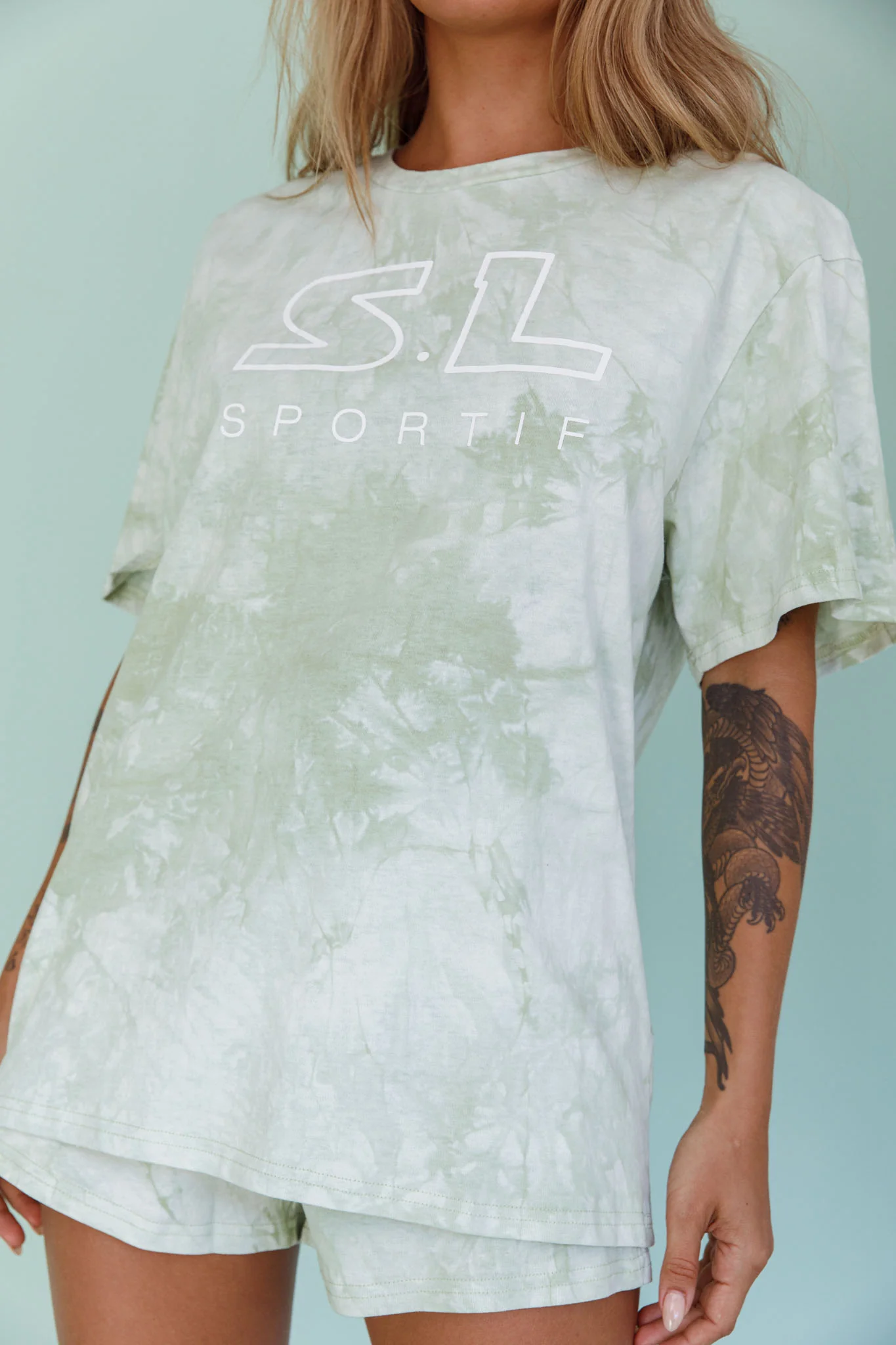 Cruise Control Tie Dye Shorts Green