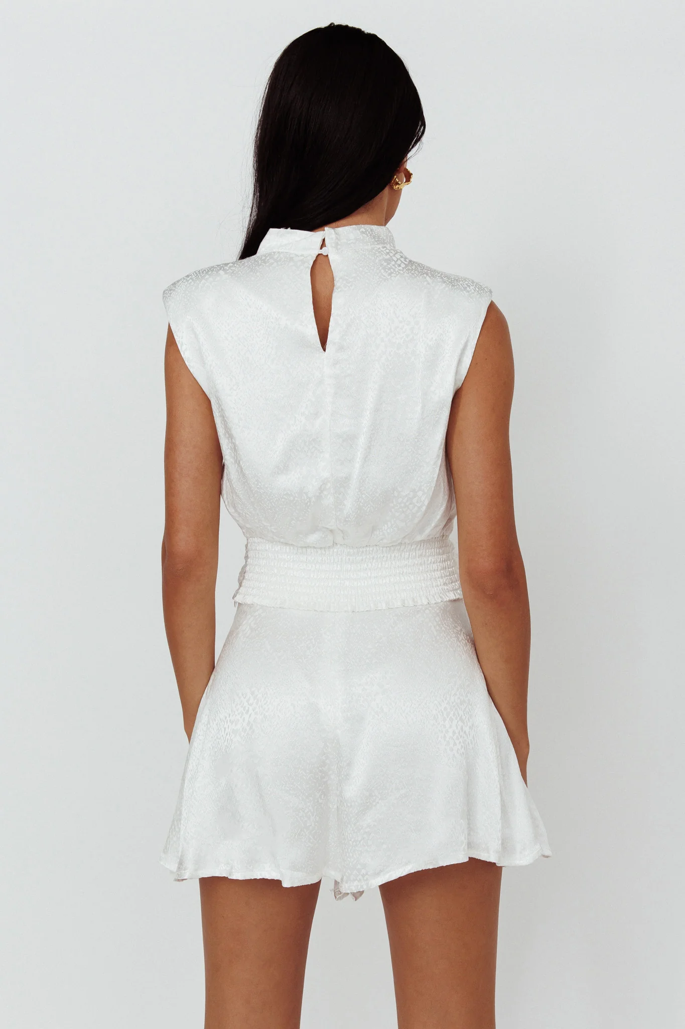 Cruising Twist Waist Top White