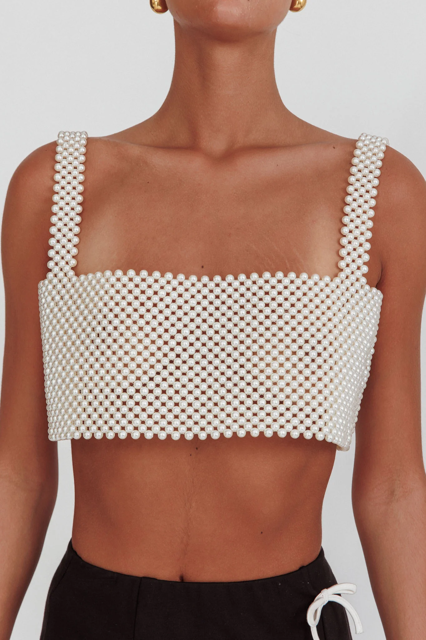 Kylah Crop Top Pearl