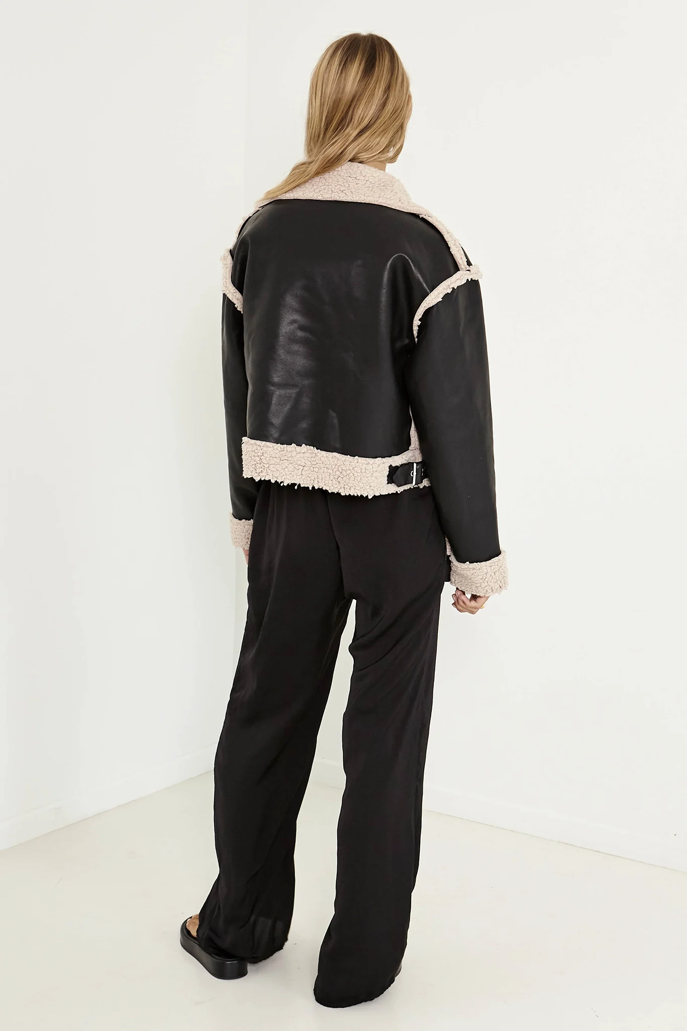 SNDYS Billie Aviator Jacket Black