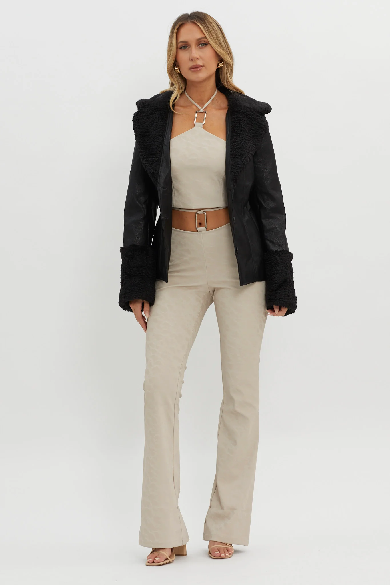 Fireside Teddy Lapel Jacket Black