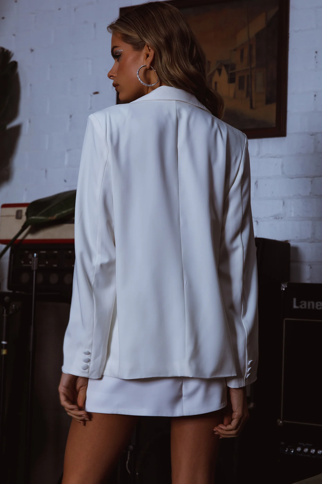 Vous Etes Belle Blazer White