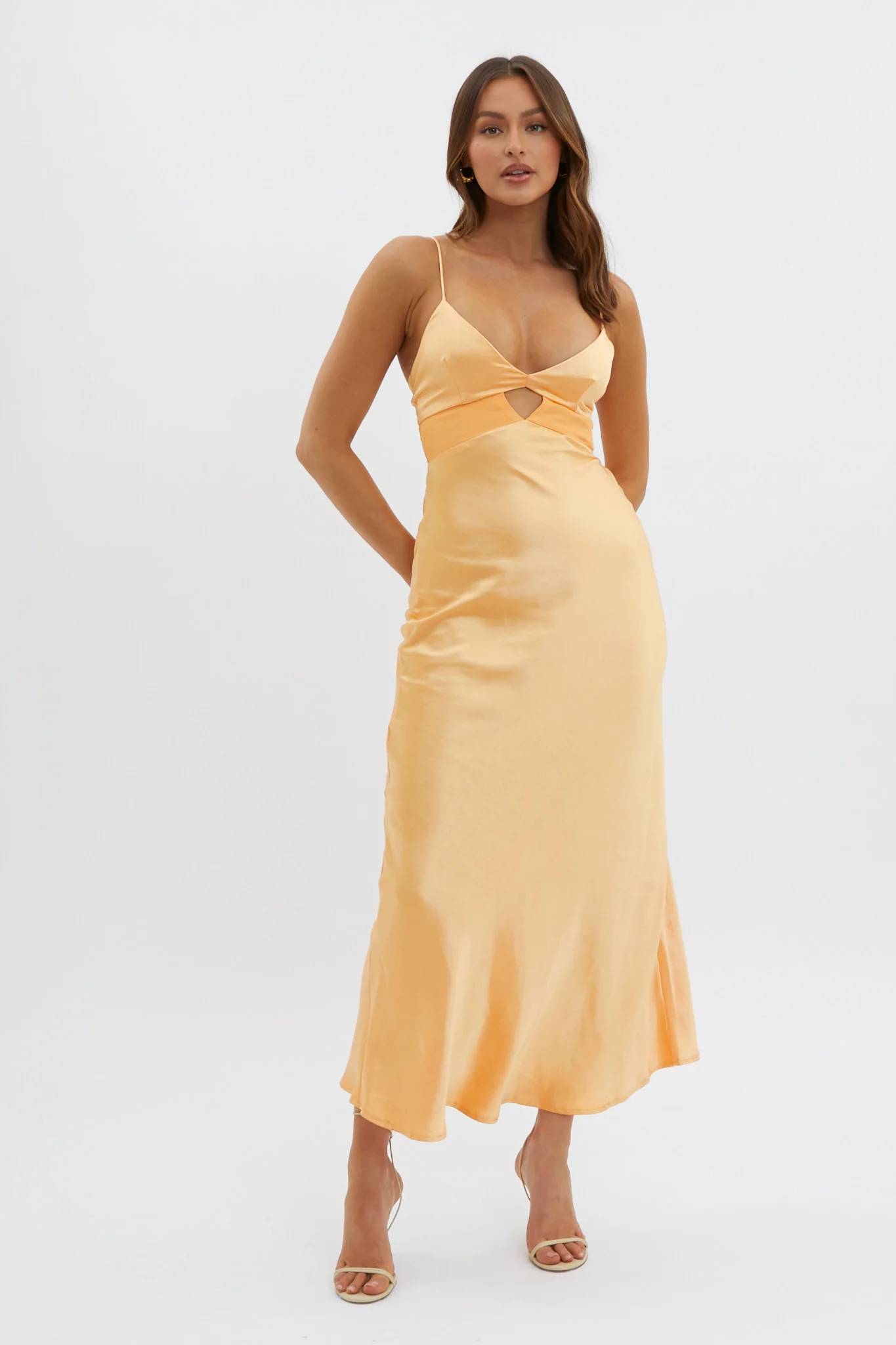 Eternal Sun Keyhole Bust Maxi Dress Mango