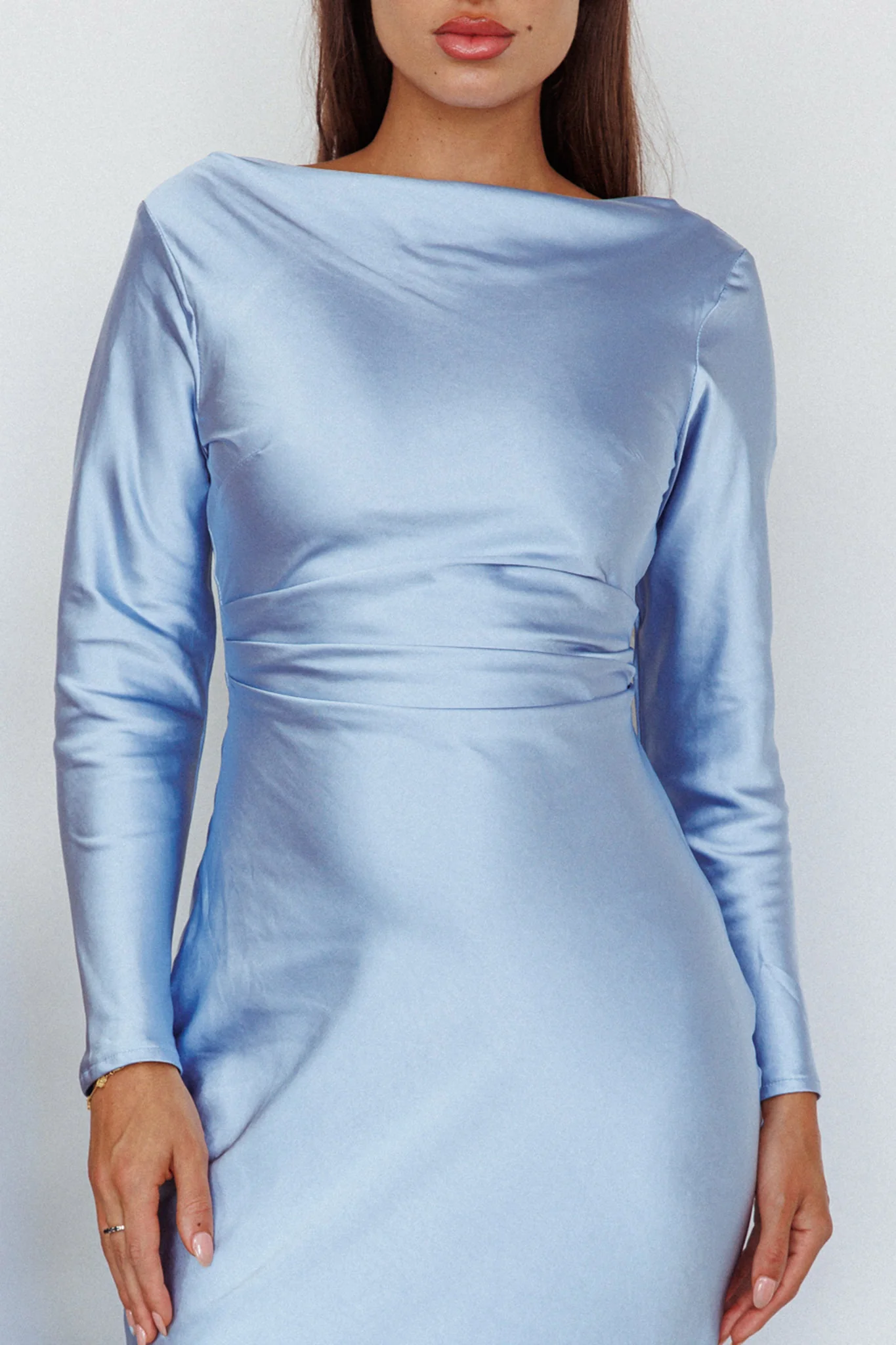 Loveland Cowl Back Midi Dress Ice