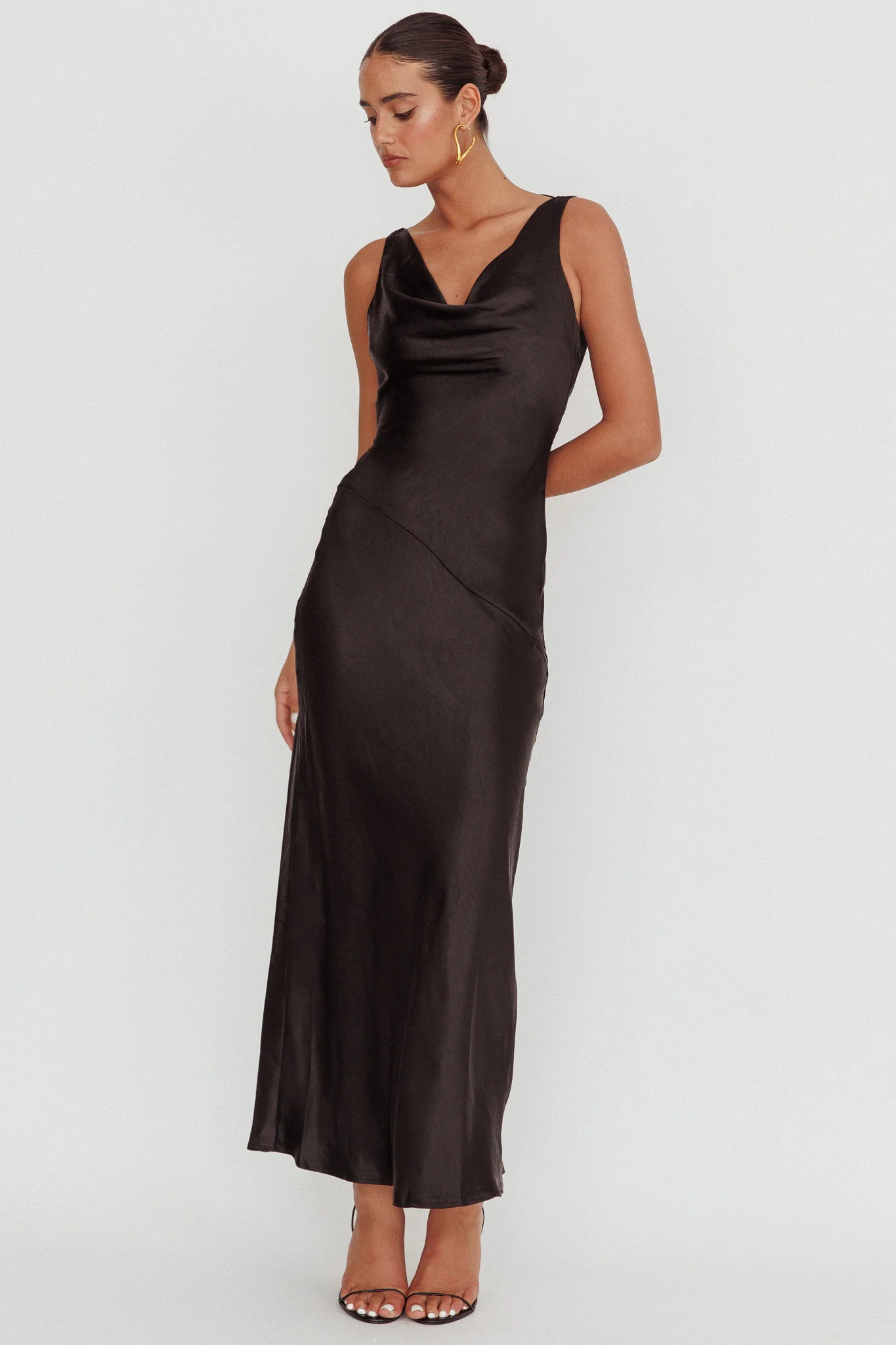 Cassiopeia Open Back Maxi Dress Black