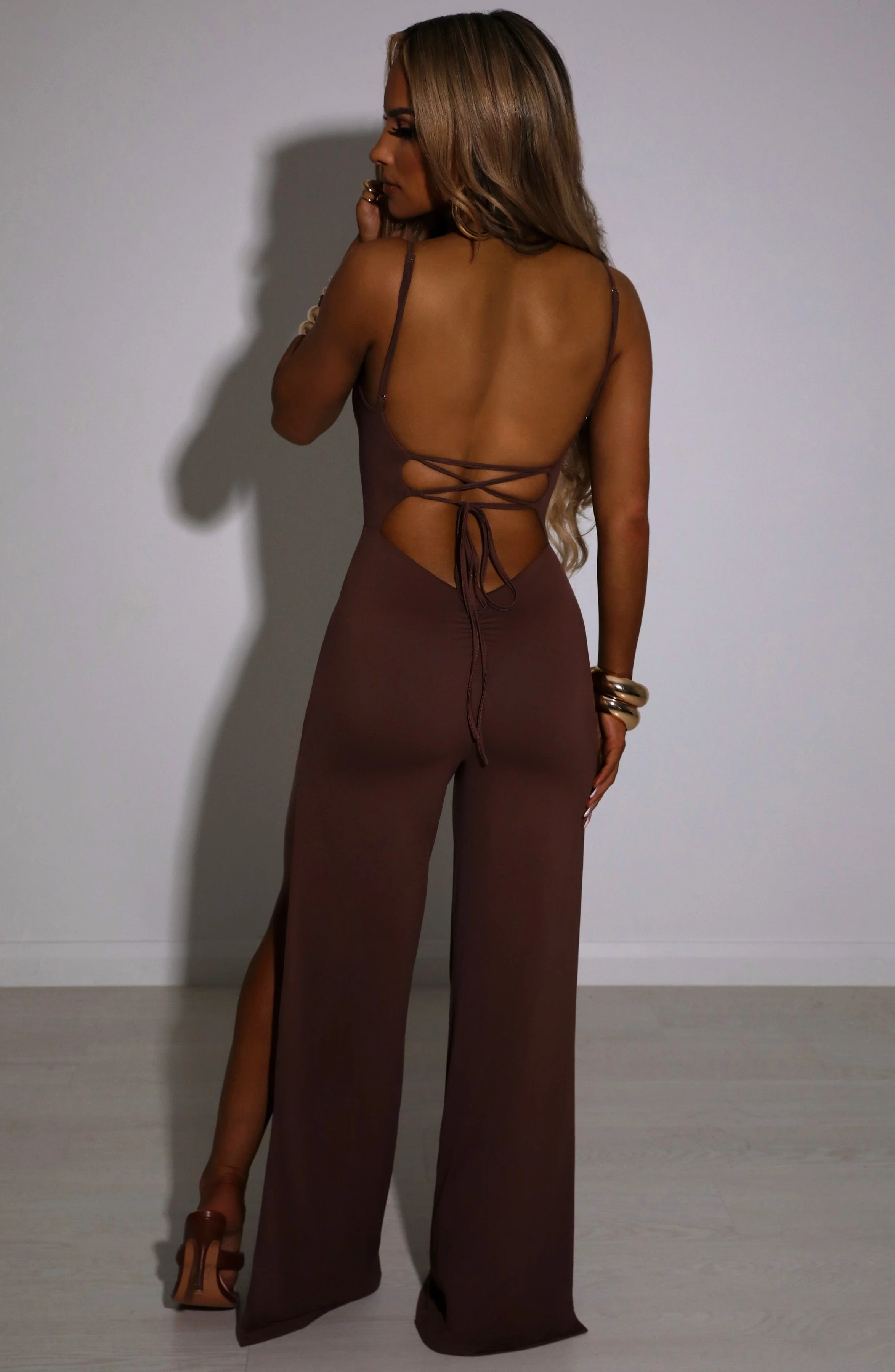 Khloe Jumpsuit - Chocolate