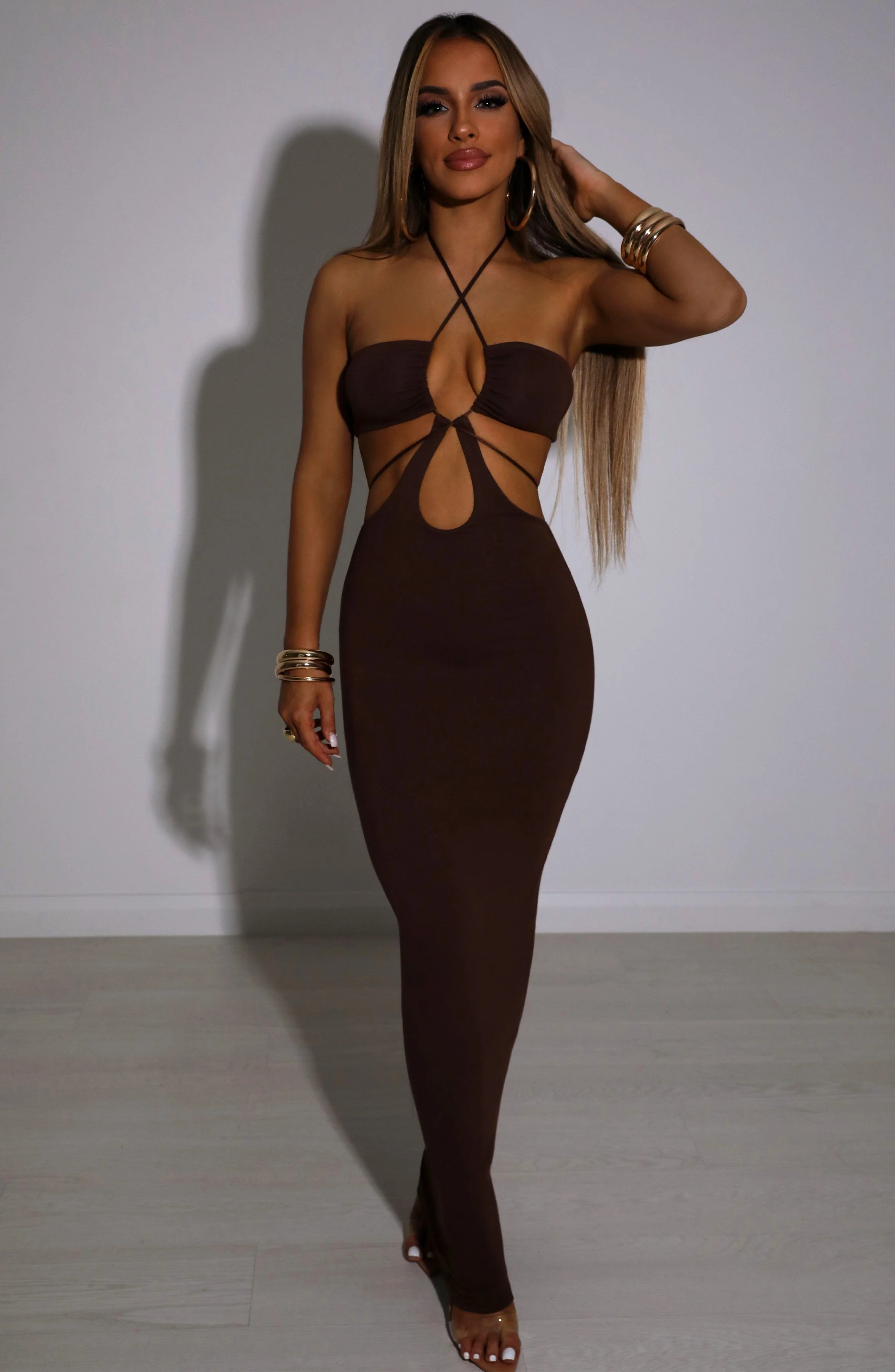 Tasha Maxi Dress - Chocolate