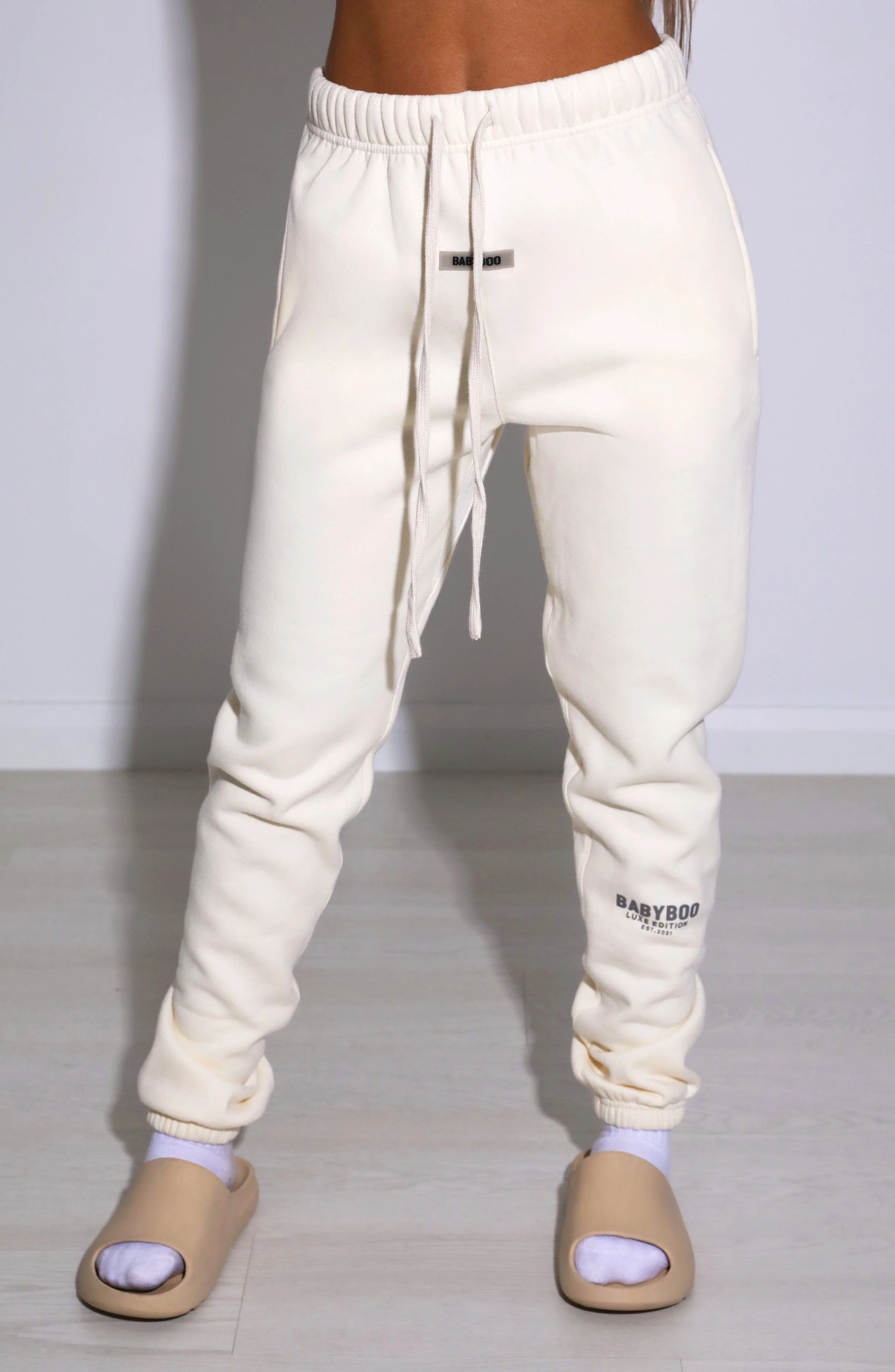Ivy Luxe Trackpant - Cream