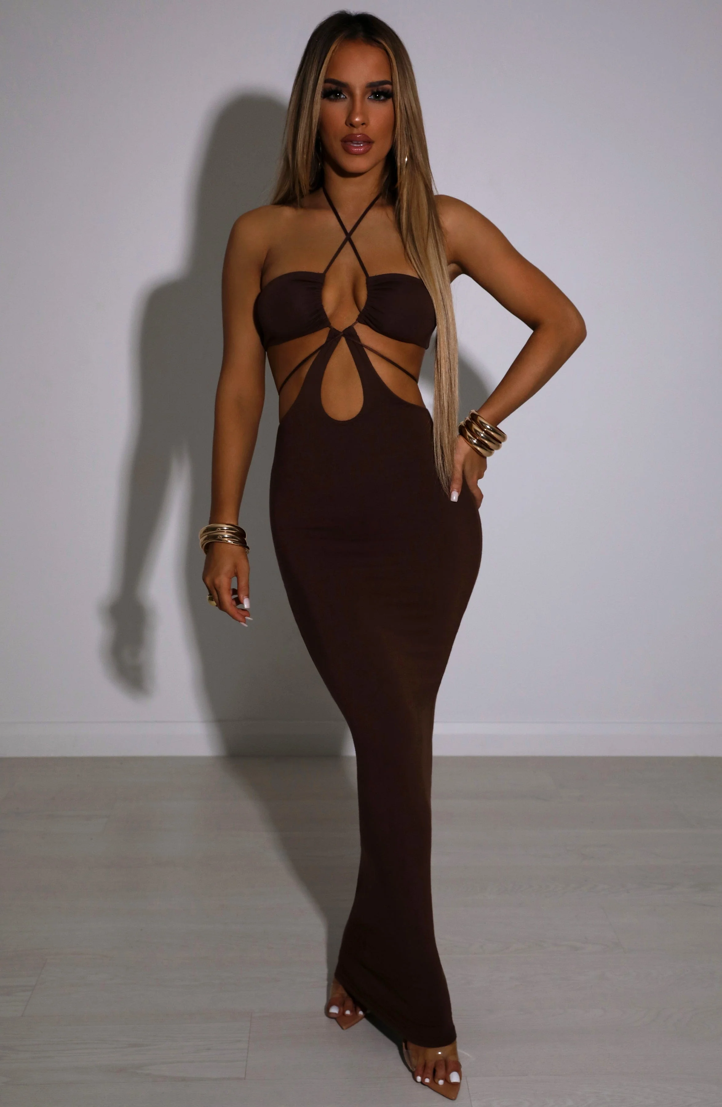 Tasha Maxi Dress - Chocolate