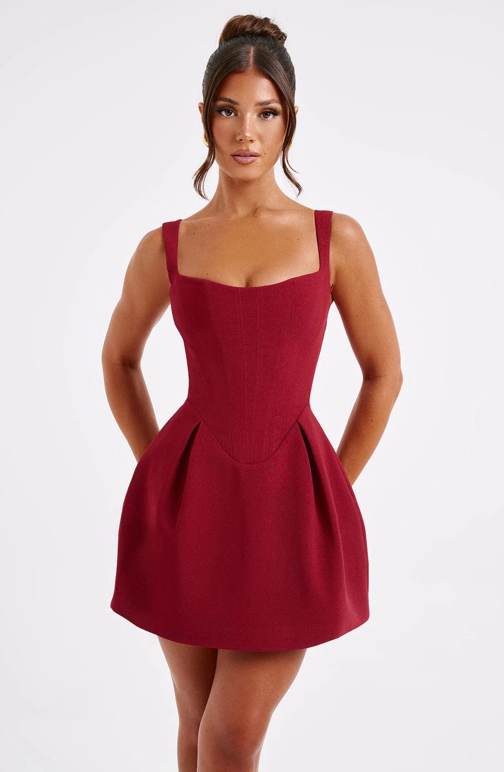 Janiyah Mini Dress - Wine