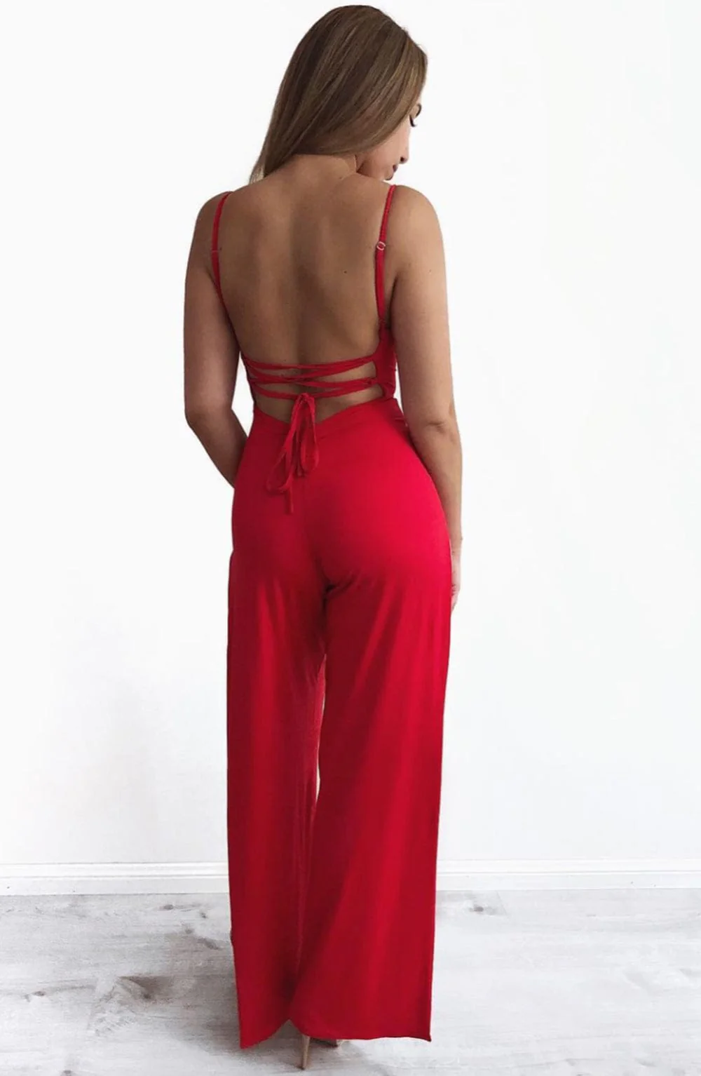 Khloe Jumpsuit - Red