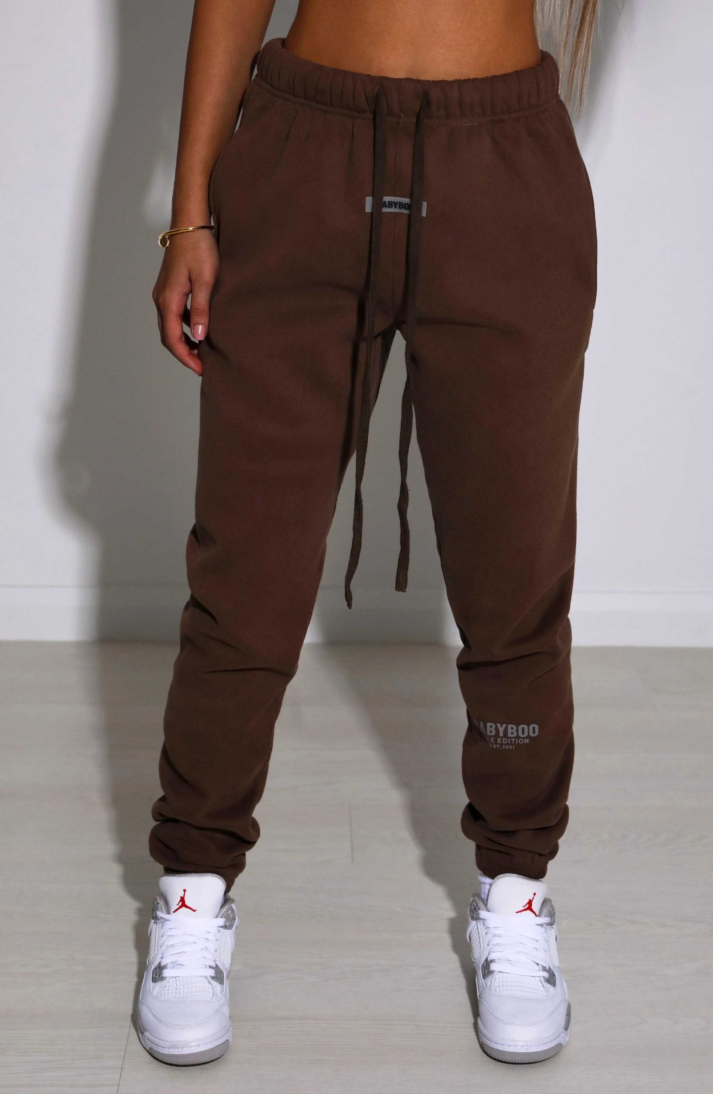Ivy Luxe Trackpant - Chocolate
