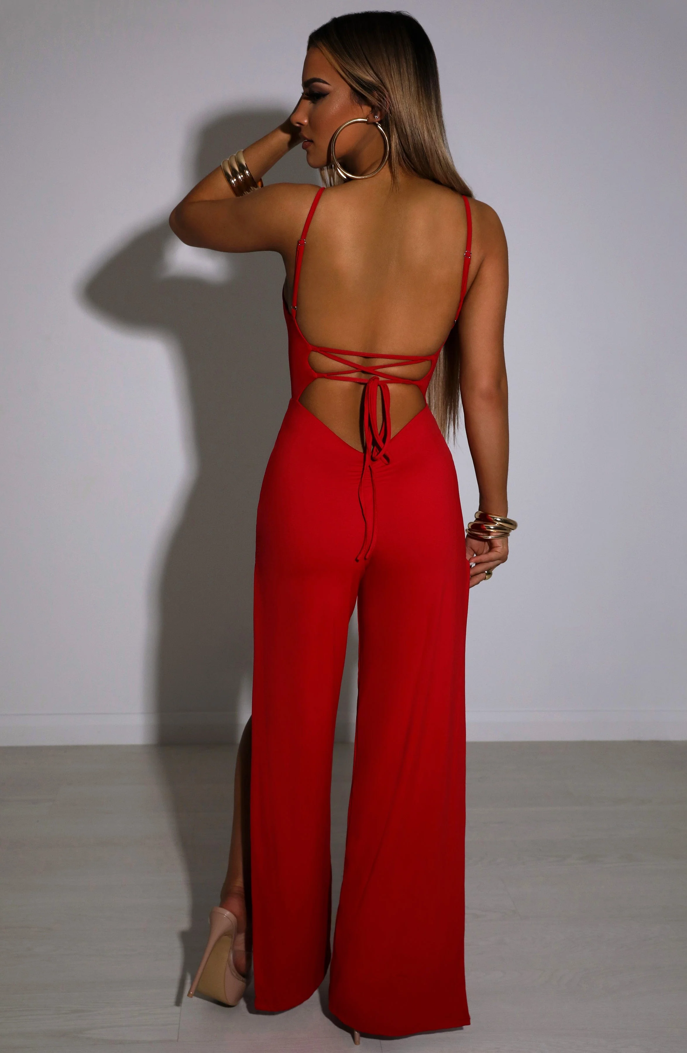 Khloe Jumpsuit - Red