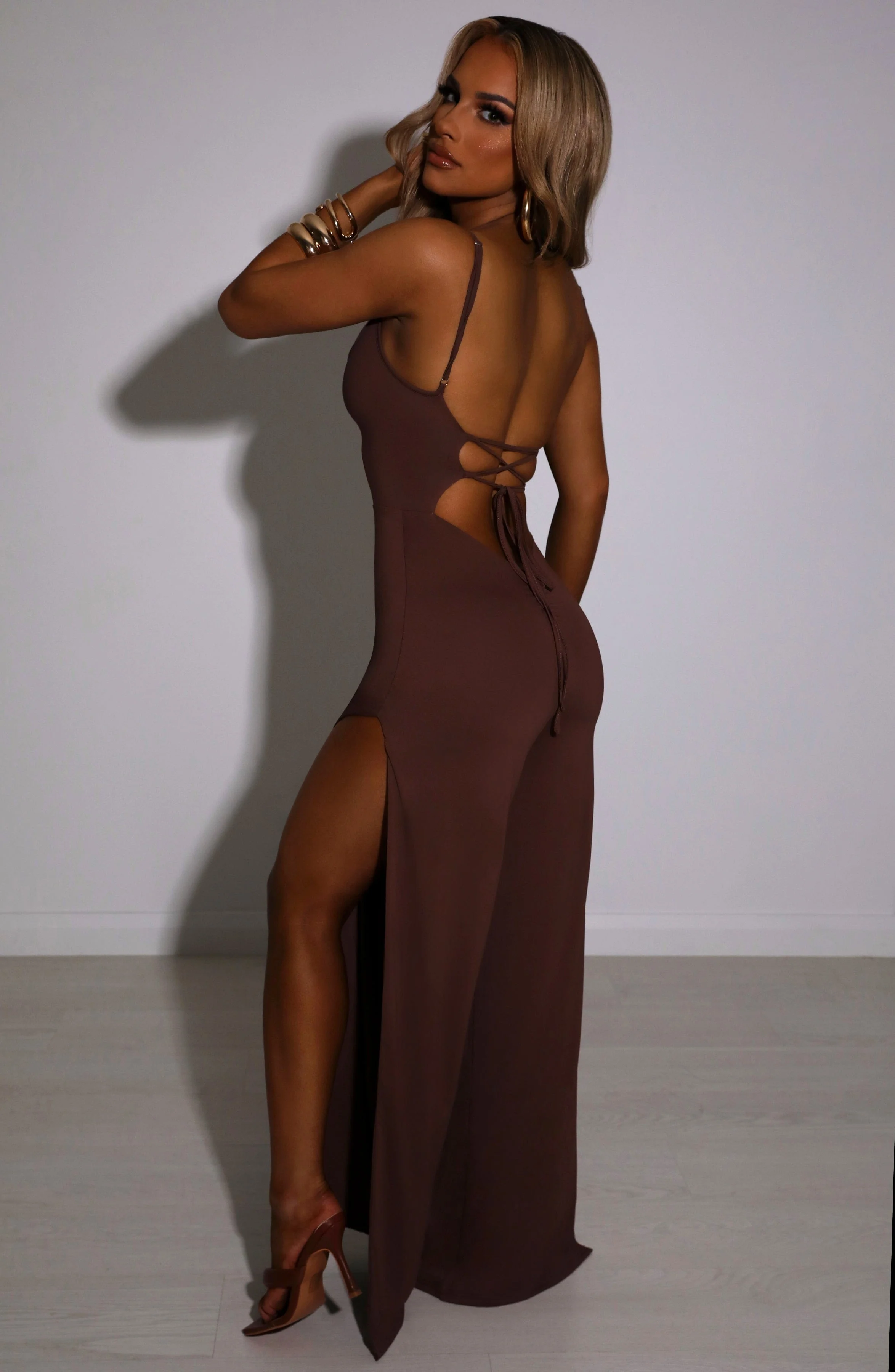 Khloe Jumpsuit - Chocolate