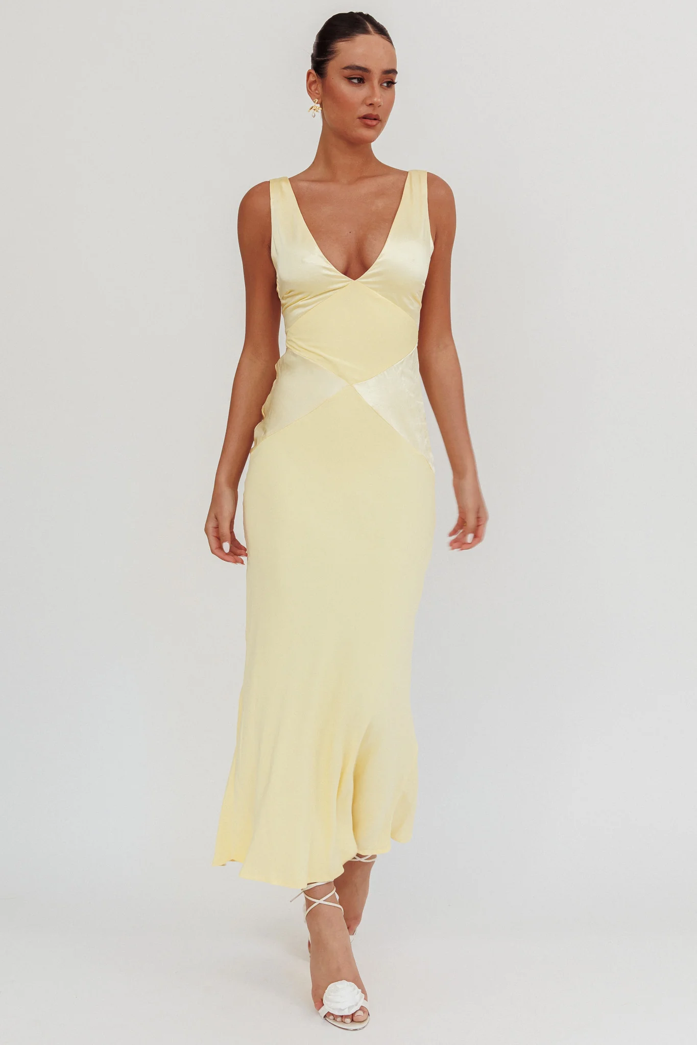 Soul Fire V-Neck Maxi Dress Butter