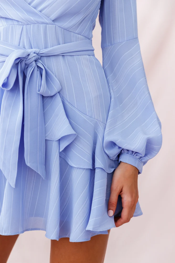 Kerry Layered Balloon Sleeve Dress Lavender