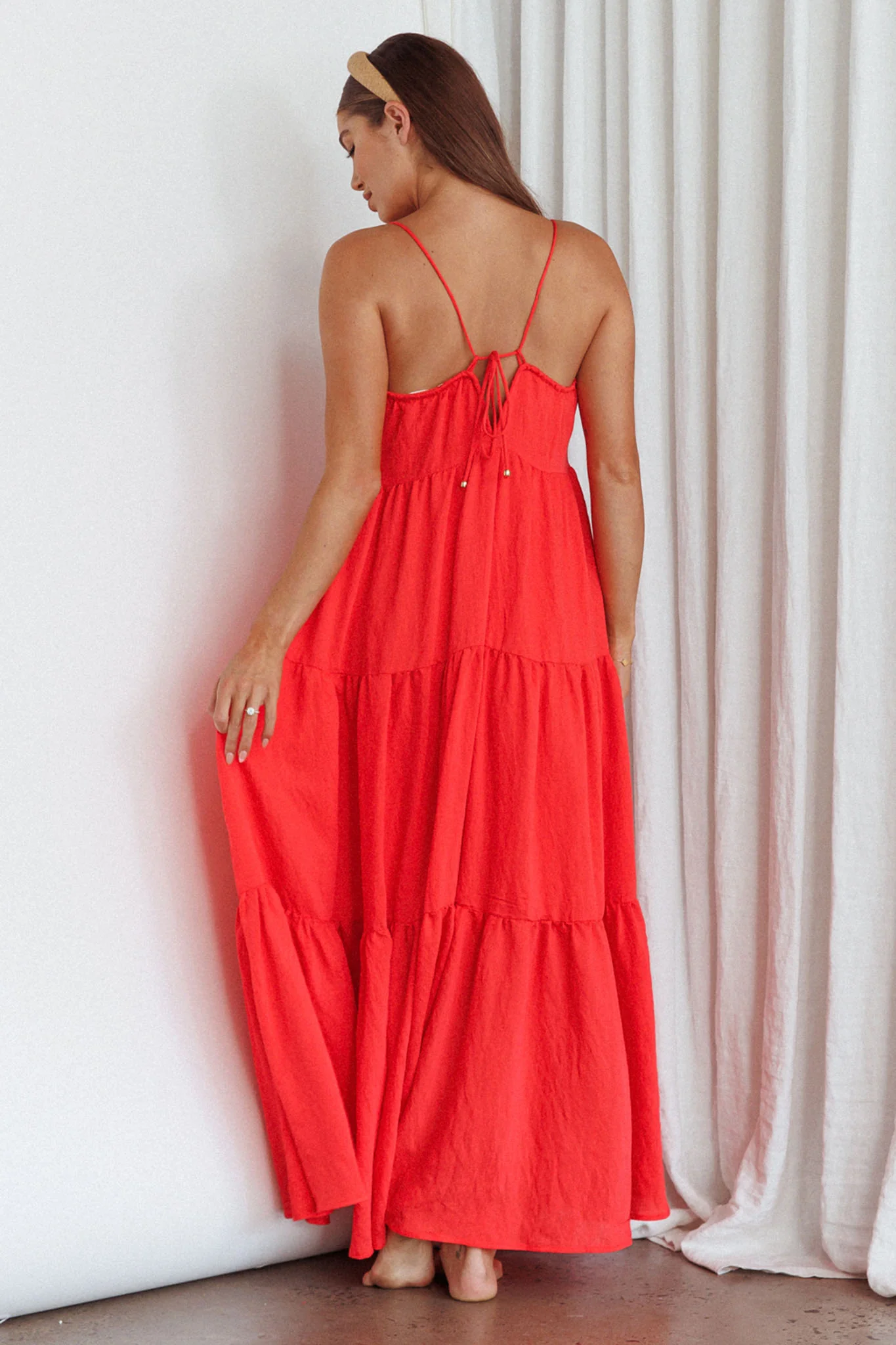 Bora Bora Tied Back Maxi Dress Watermelon