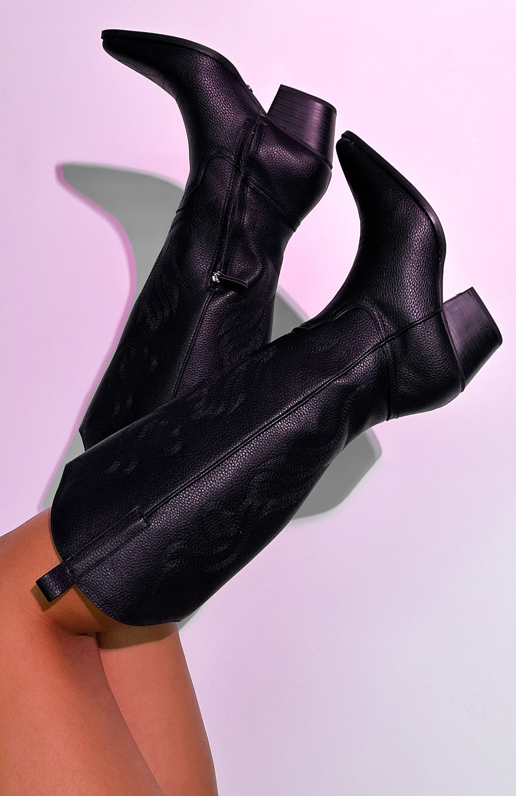 Western Cowboy Boots Black