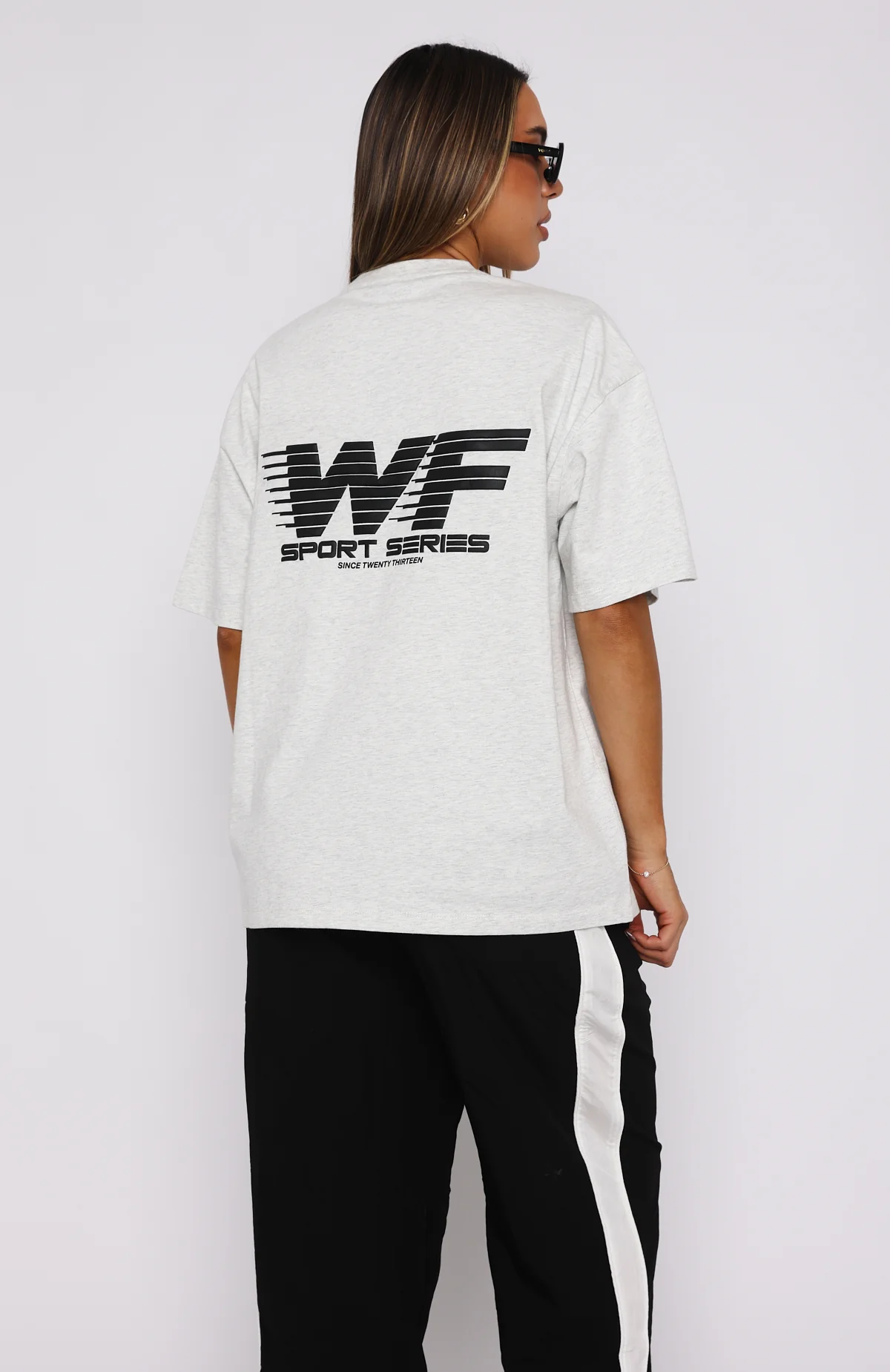 Forgot You Existed Oversized Tee Grey Marle