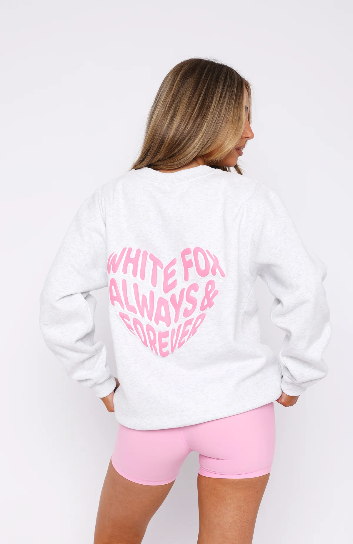 Head Over Heart Oversized Sweater Grey Marle