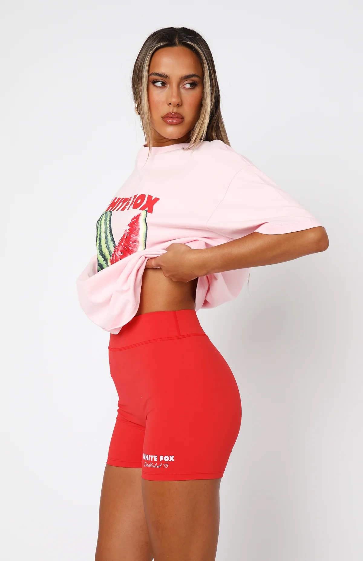 On Do Not Disturb Bike Shorts Red