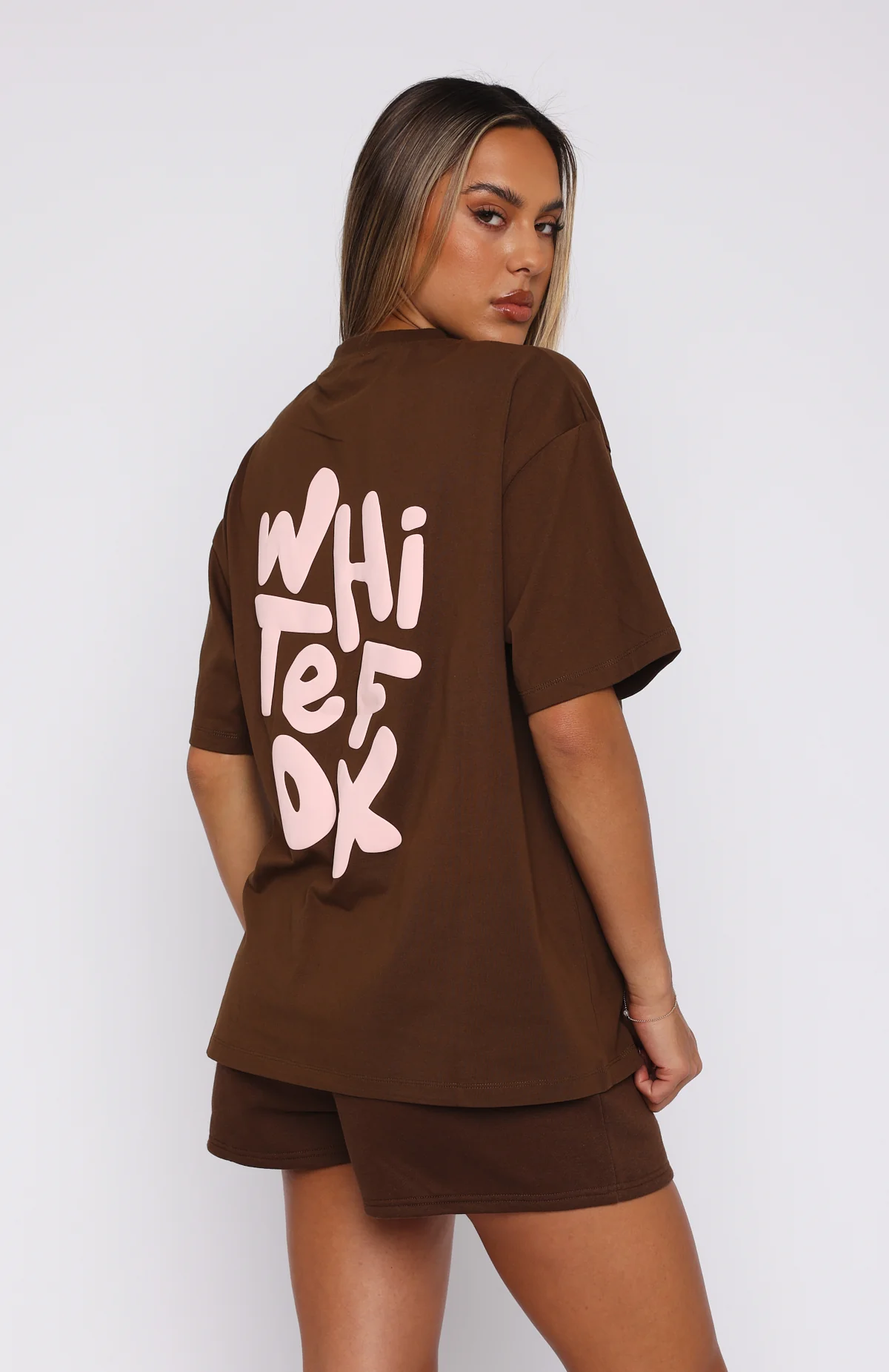 The New Standard Oversized Tee Chocolate