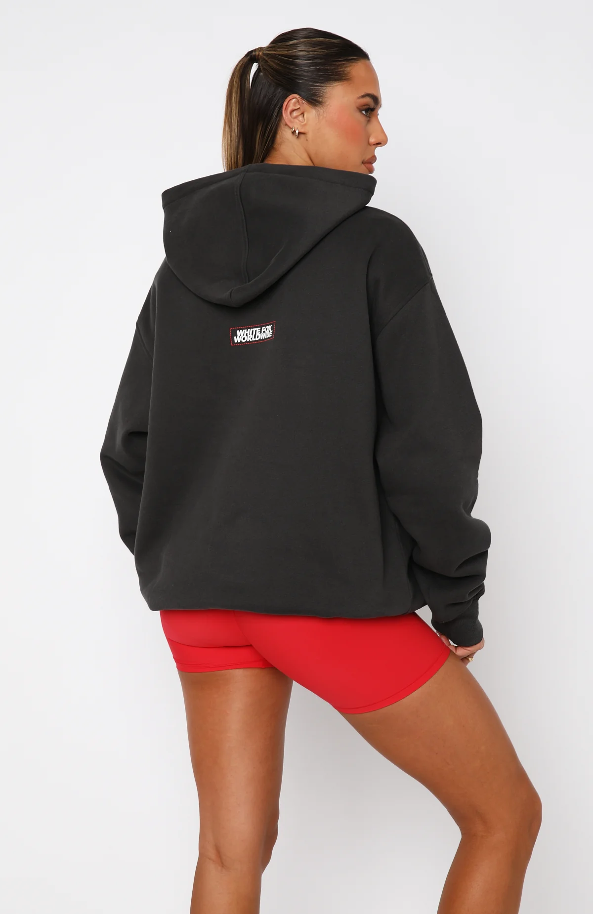 Work It All Out Oversized Hoodie Charcoal