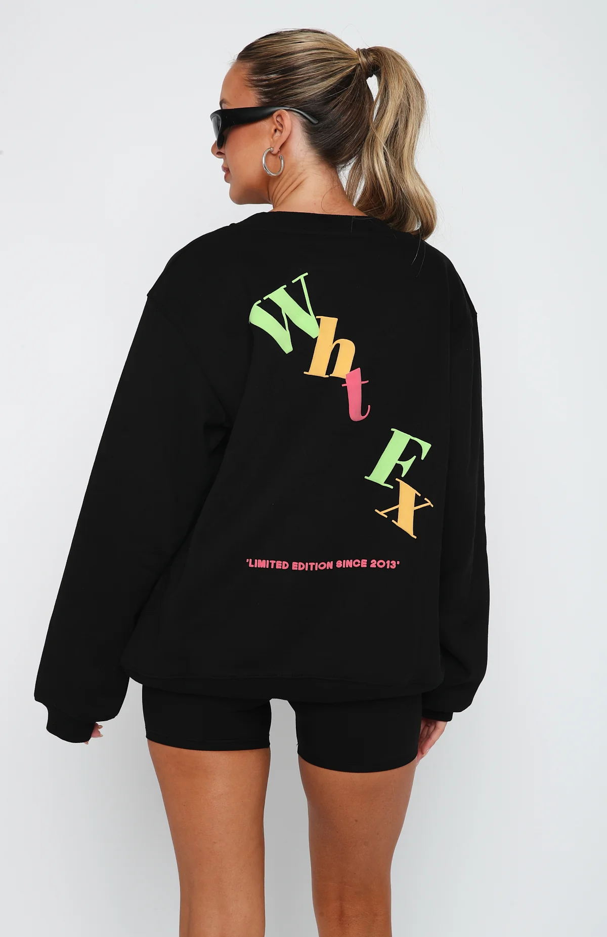 Stand Your Ground Oversized Sweater Black