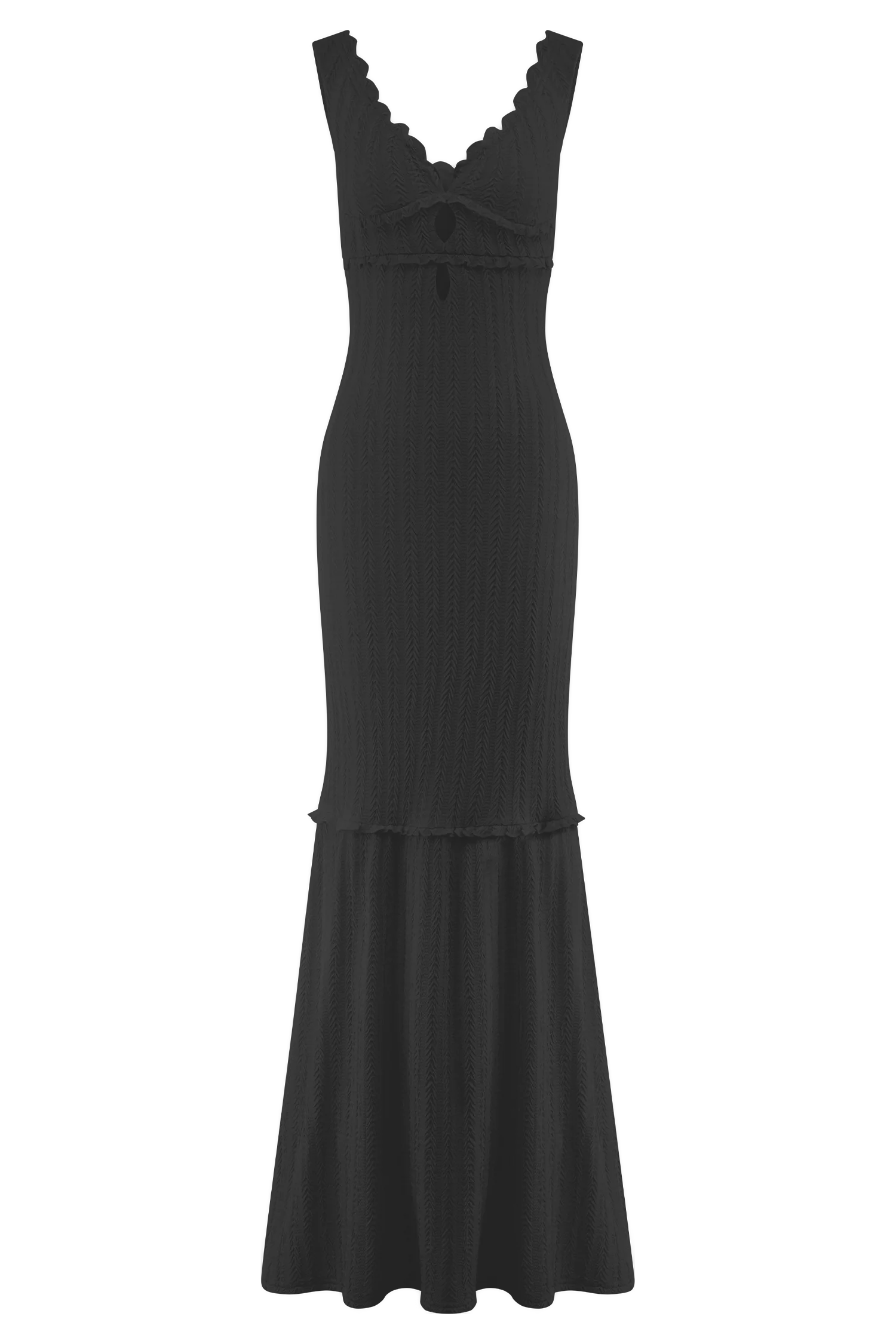 Natalie Off Shoulder Maxi Dress - Black