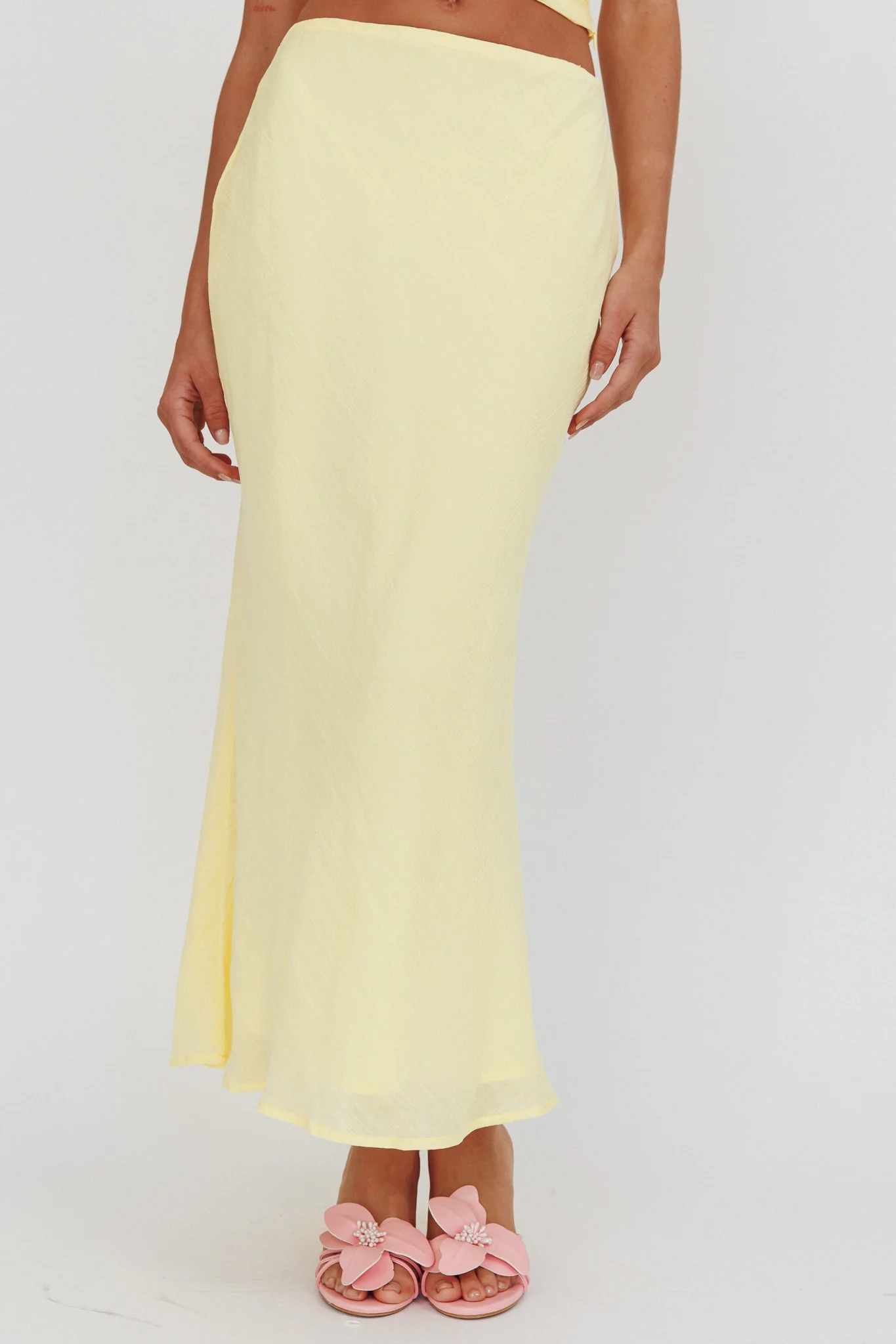 Deanna Maxi Skirt Lemon