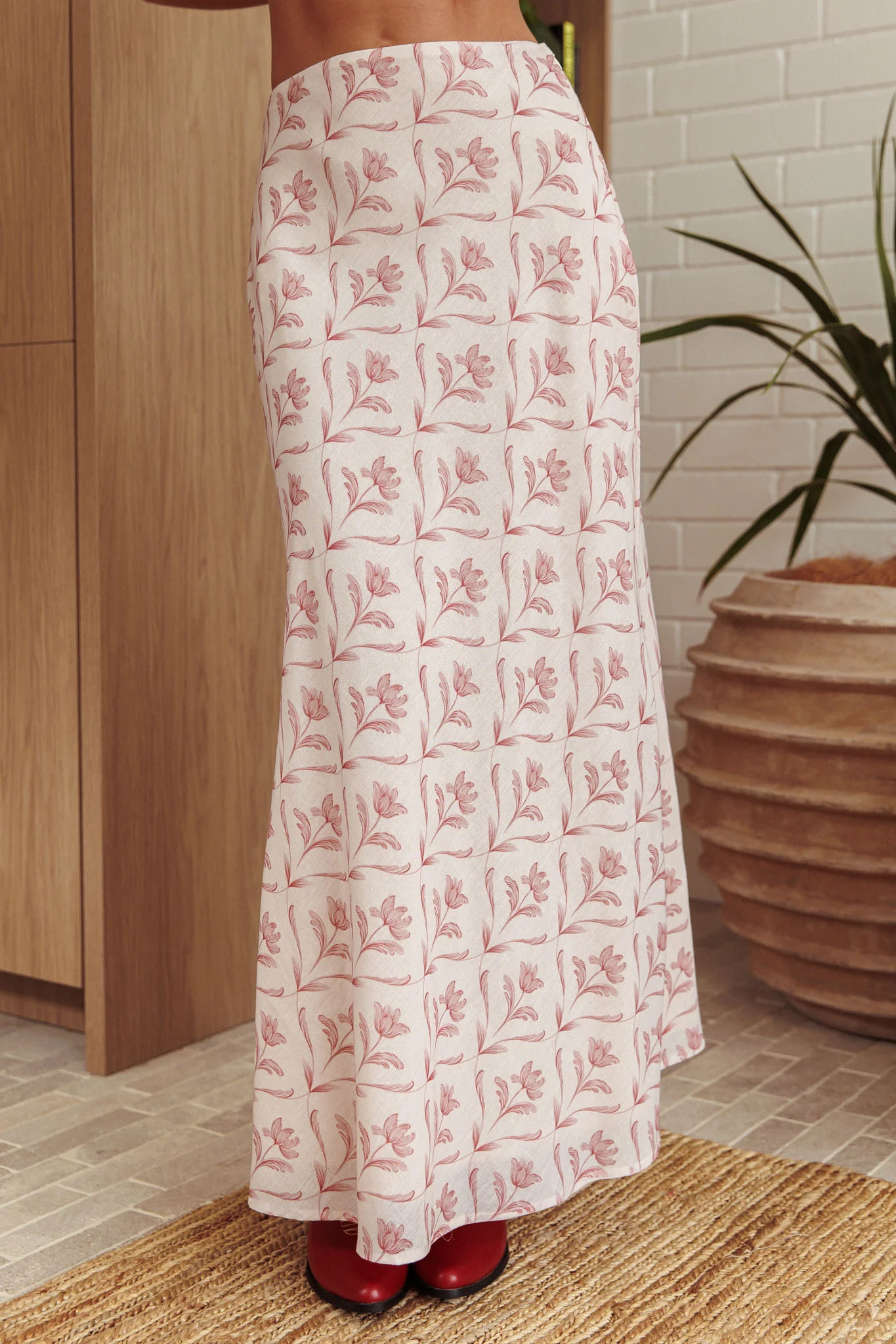 Weekend High Maxi Skirt Print Rose