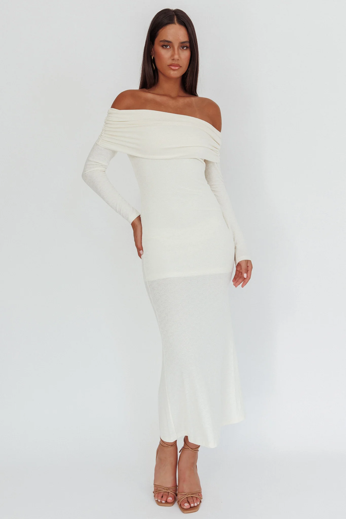 Juju Off-Shoulder Maxi Dress White
