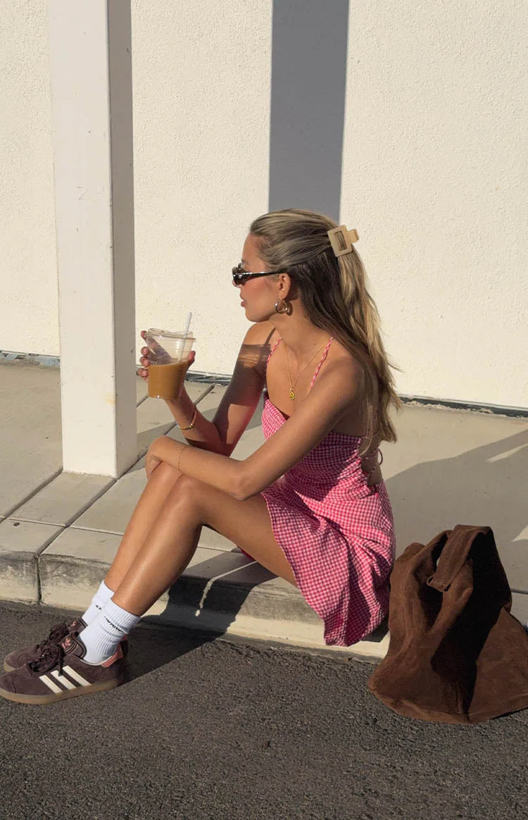 Rylan Red Gingham Mini Dress