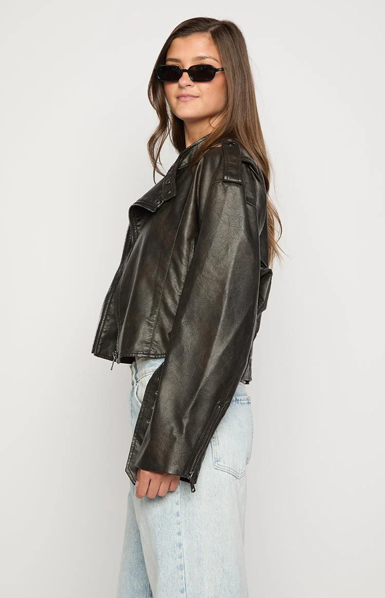 Lioness Onyx Driftwood Bomber