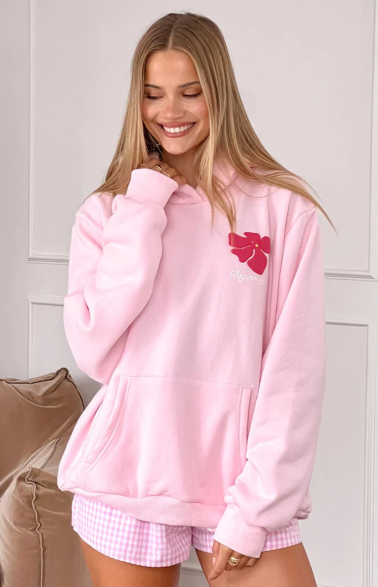 Beginning Pink Hawaii Hoodie