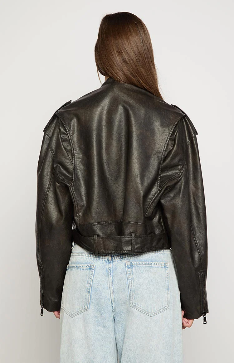 Lioness Onyx Driftwood Bomber