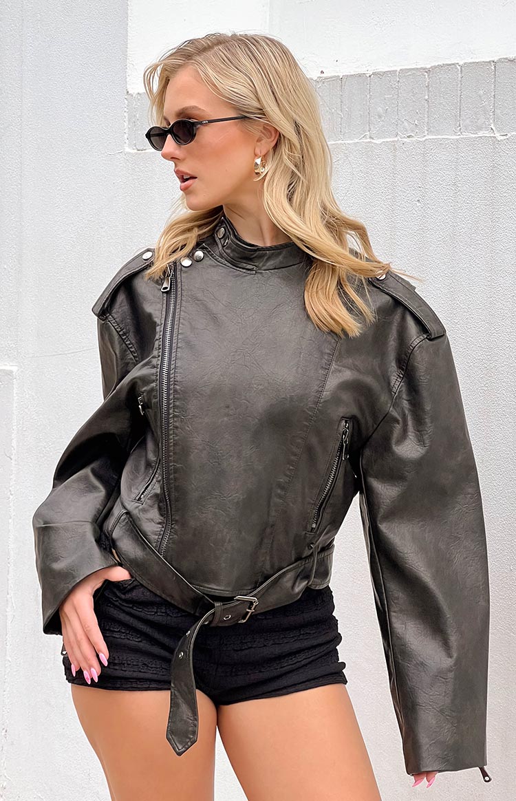 Lioness Onyx Driftwood Bomber
