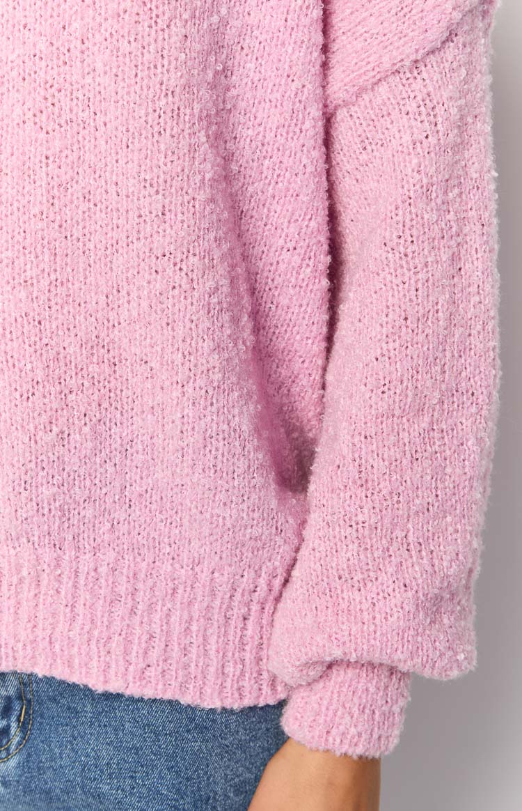 Oxford Pink Knit Sweater