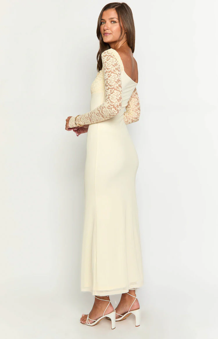 Orlanda Cream Maxi Dress