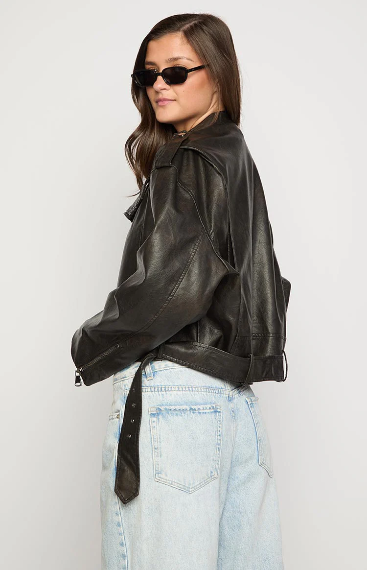 Lioness Onyx Driftwood Bomber