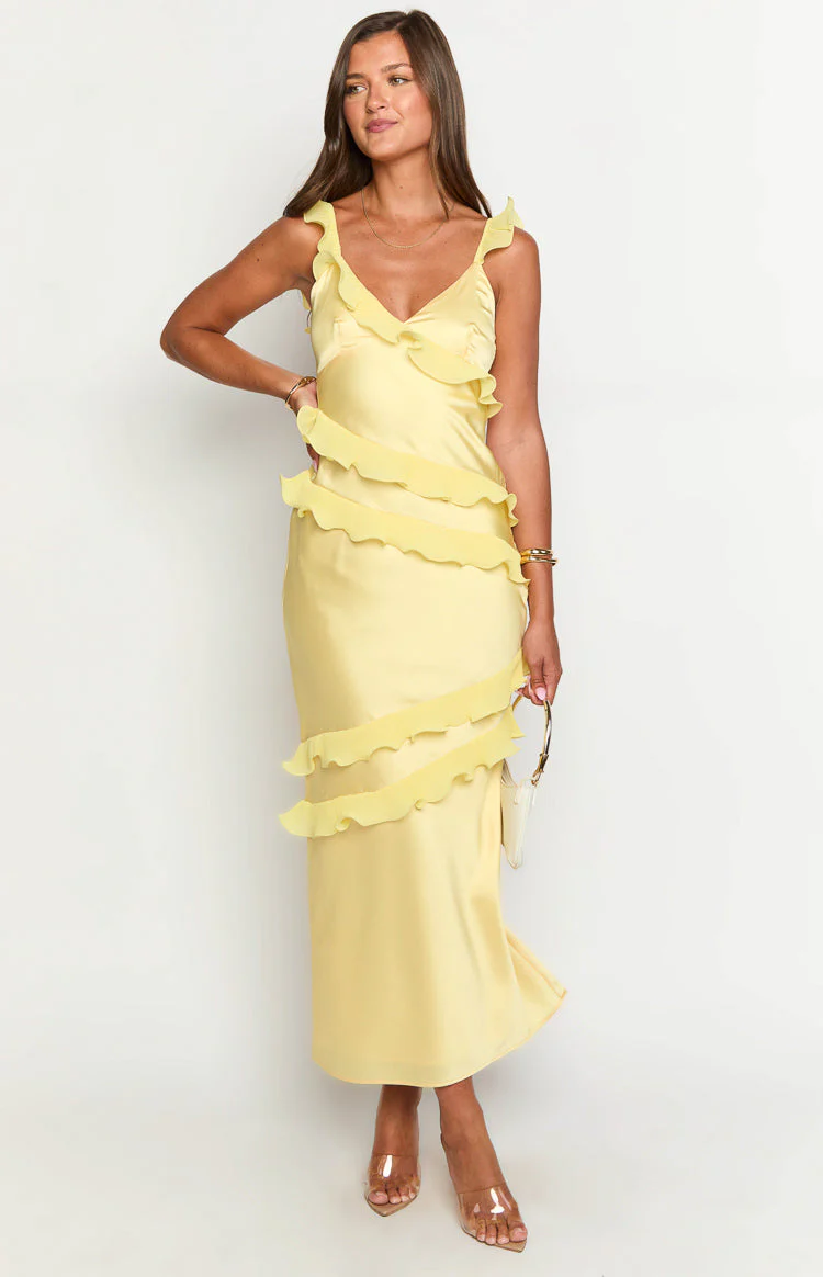 Evan Yellow Maxi Dress