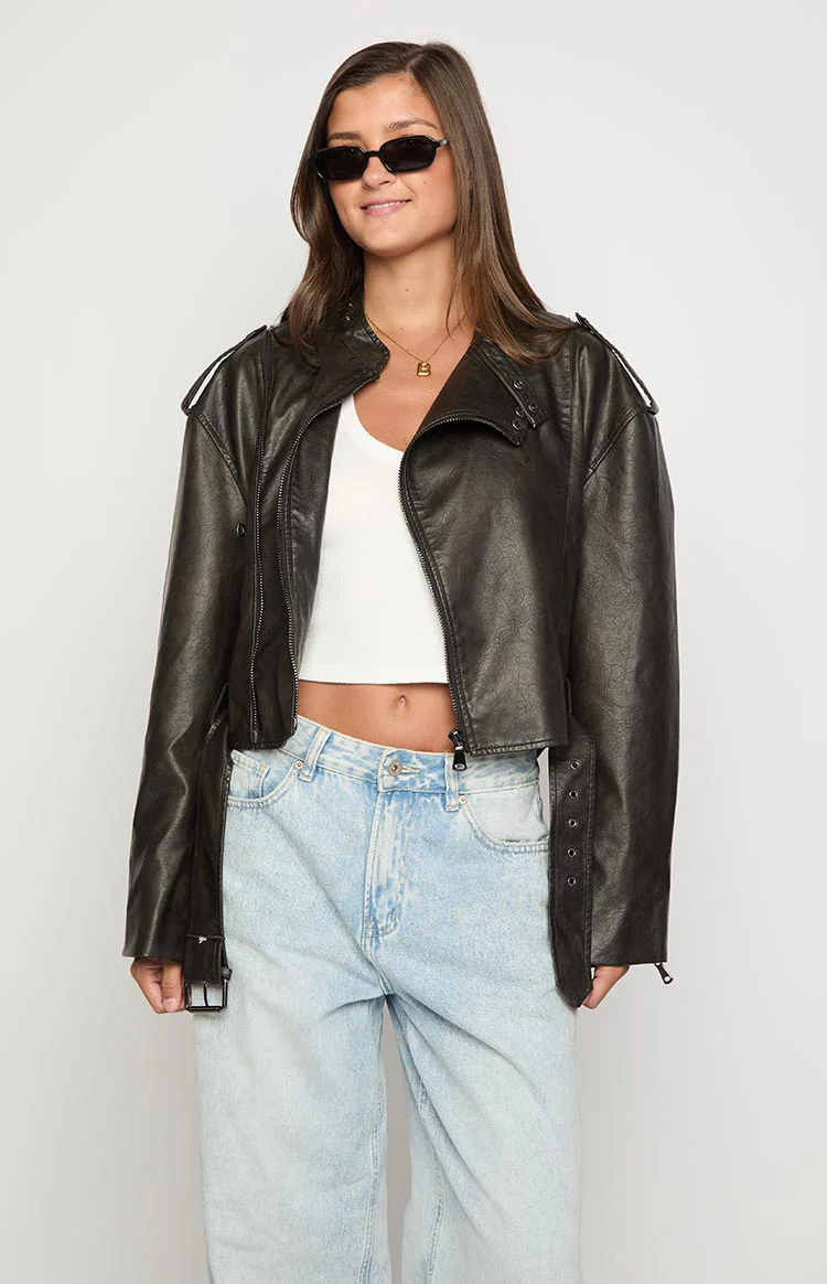 Lioness Onyx Driftwood Bomber