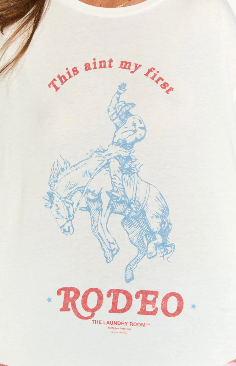 The Laundry Room First Rodeo White Oversized Tee