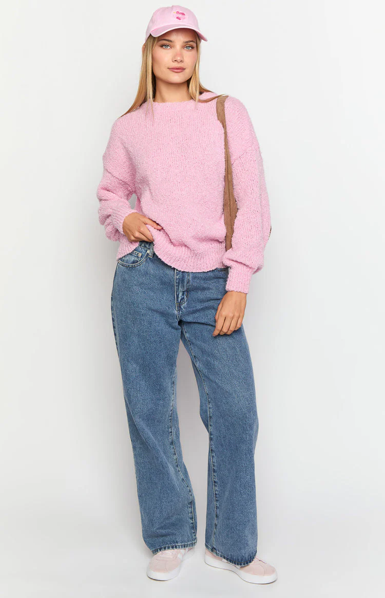 Oxford Pink Knit Sweater